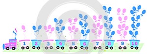 Kids Number train