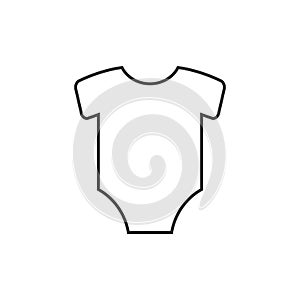 Kids Onesie icon. Vector illustration, flat design