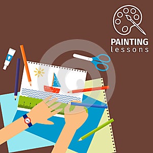 Kids painting lessons