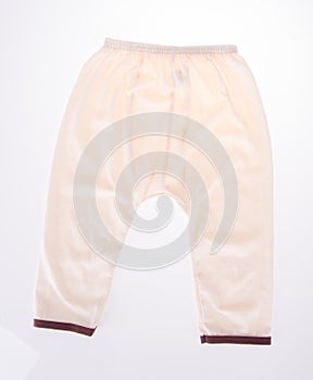 kids pants isolated on the background