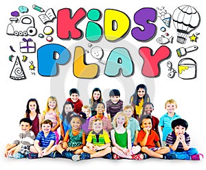 Kids Play Imagination Hobbies Leisure Games Concept