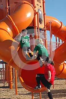 Kids on a playground