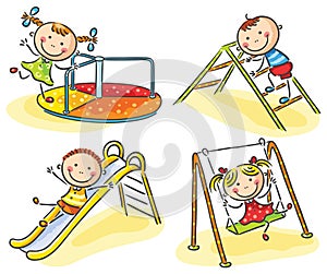 Kids on playground