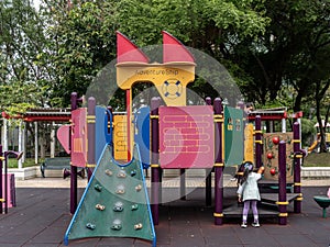 Kids playground in park