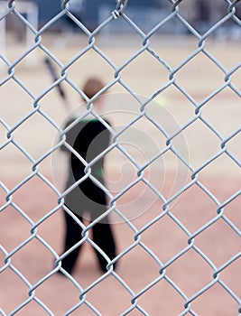 Kids playing baseball
