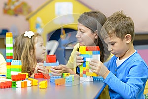 Kids Playing at Kindergarten