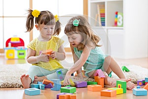 Kids are playing with montessori toys