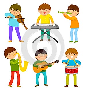 Kids playing music