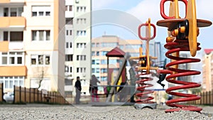 Kids Playing at Neighborhood Playground