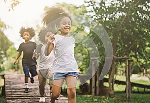 Kids playing outdoors