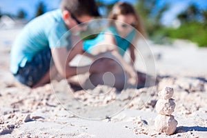 Kids playing with sand