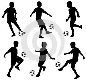 Kids playing soccer