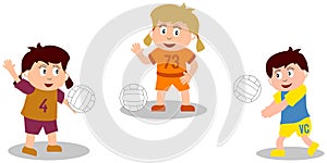 Kids Playing - Volleyball