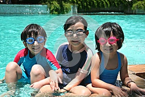 Kids in the pool