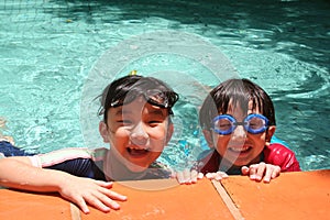 Kids in the pool