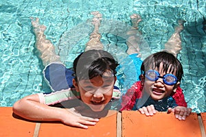 Kids in the pool