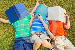 Kids Reading Books photo