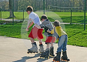 Kids Roller-Blading photo