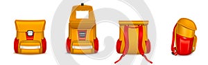 Kids school bag, backpack or rucksack with webbing photo