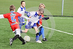 Kids soccer match