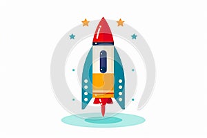 Kids Spaceship Illustration