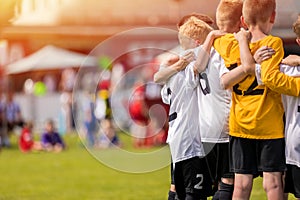 Youth Football Academy Background with Copy Space photo