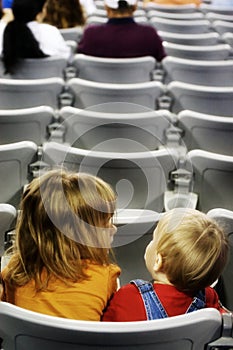 Kids in a stadium