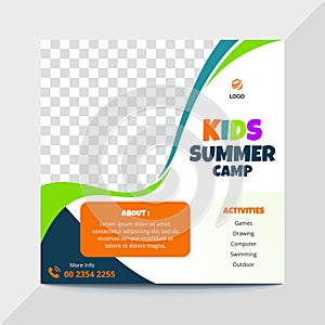 Kids Summer Camp Instagram Banner