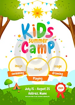 Kids summer camp poster