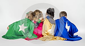 Kids Super Hero Play Concept photo