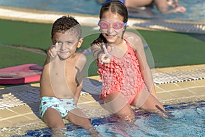 Kids at Swimming Pool