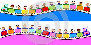 Kids on Train Borders