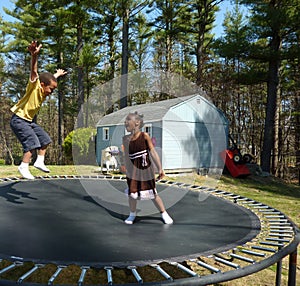 Kids trampoline photo