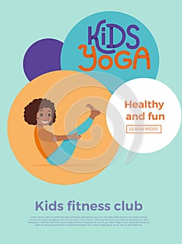 Kids yoga flayer