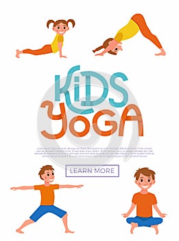 Kids yoga flayer