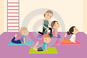 Kids yoga with Instructor