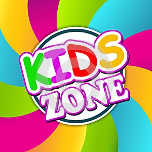 Kids Zone Banner Design. photo