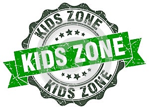 Kids zone stamp