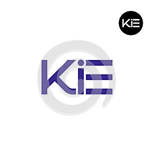 KIE Logo Letter Monogram Design
