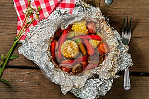 Kielbasa Foil Packet