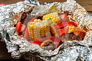 Kielbasa Foil Packet