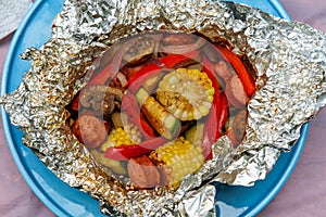 Kielbasa Foil Packet
