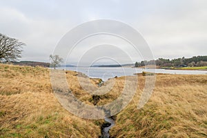 Kielder England: January 2022: Kielder Reservoir view from Rushy Knowe