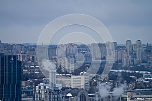 Kiev city view, panorama Kiev, Ukraine
