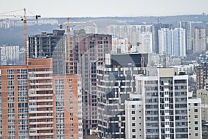 Kiev city view, panorama Kiev, Ukraine