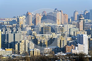 Kiev city at winter