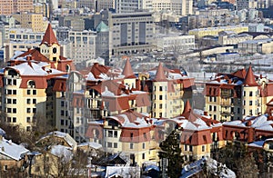 Kiev city at winter