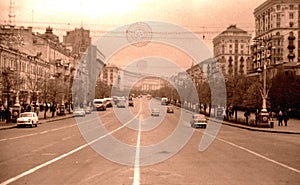 Kiev The Kreschatik street May 1964