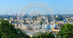 Kiev panorama Podil Ukraine