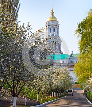 Kiev Pechersk Lavra church spring